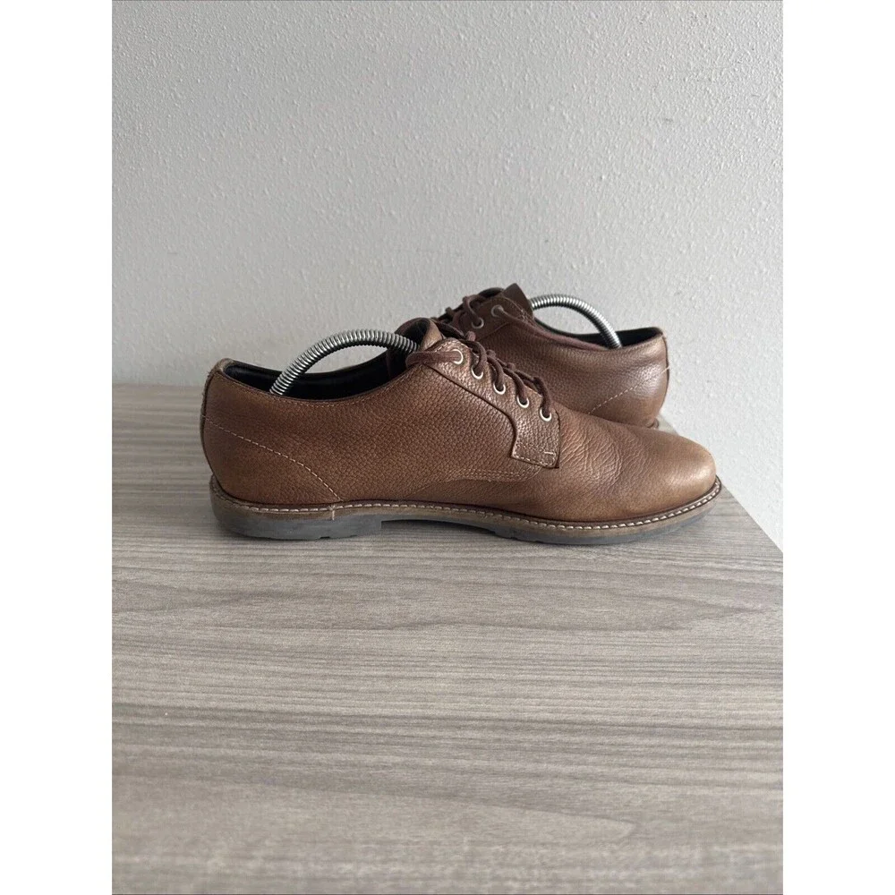 Cole Haan Midland‎ Lug Plain Toe Leather Oxford Shoes Brown C37600 Men’s Size 10